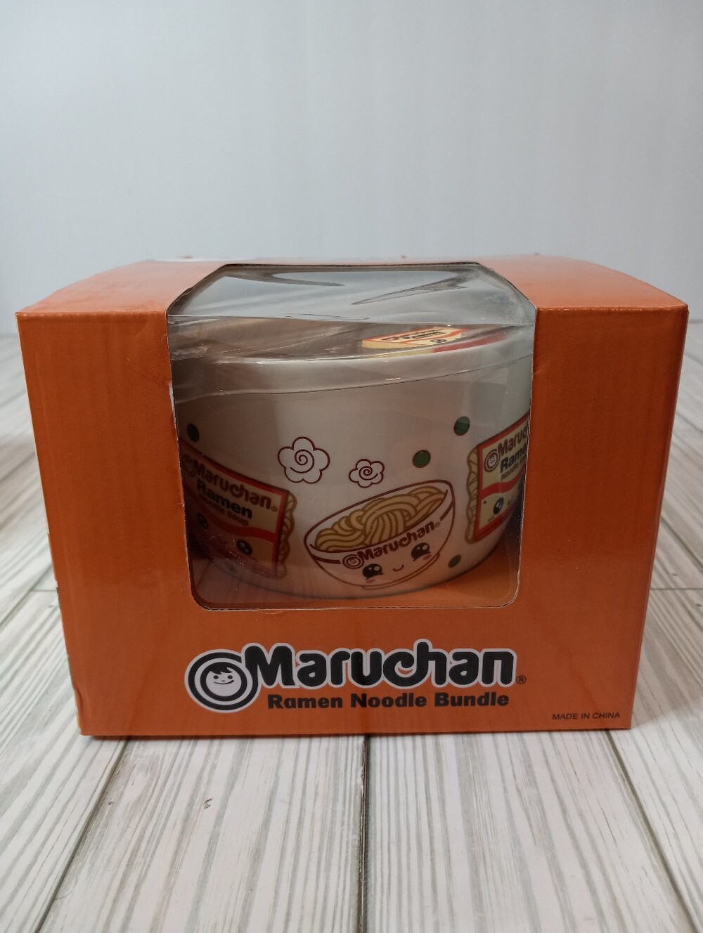 Maruchan Ramen Noodle Bowl Bundle W/ Chopsticks, Holder, & Soup Spoon